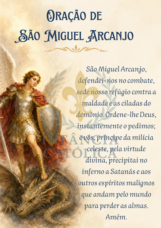 Estampa de São Miguel Arcanjo