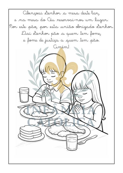 Livro de Colorir - Pintar e Rezar