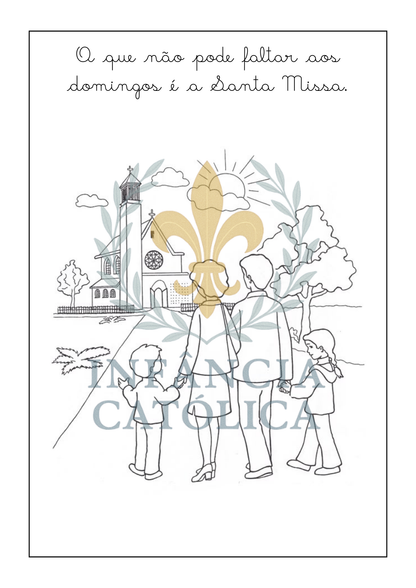 Livro de Colorir - Pintar e Rezar