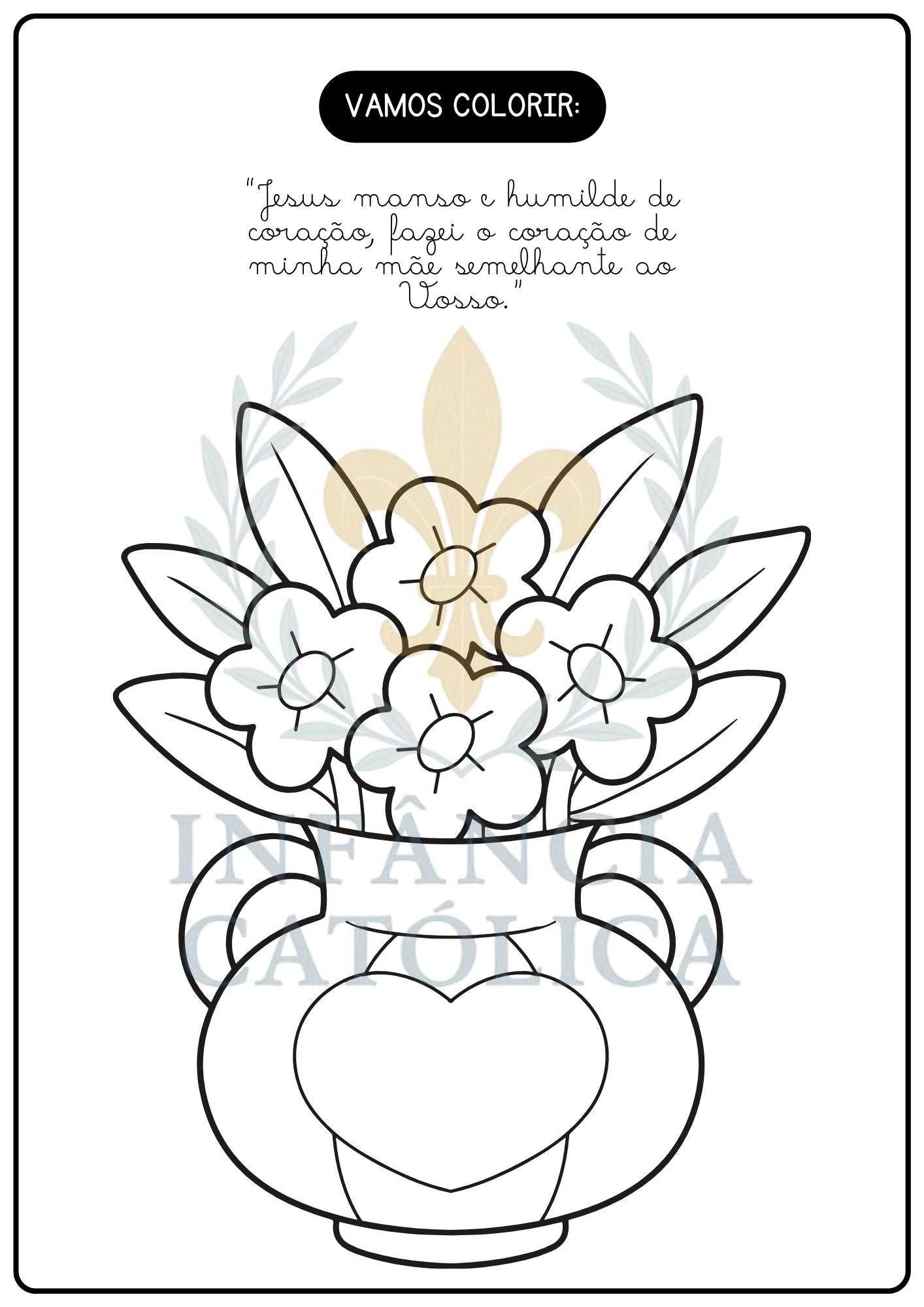 Dia das Mães - Atividades com Amor e Fé