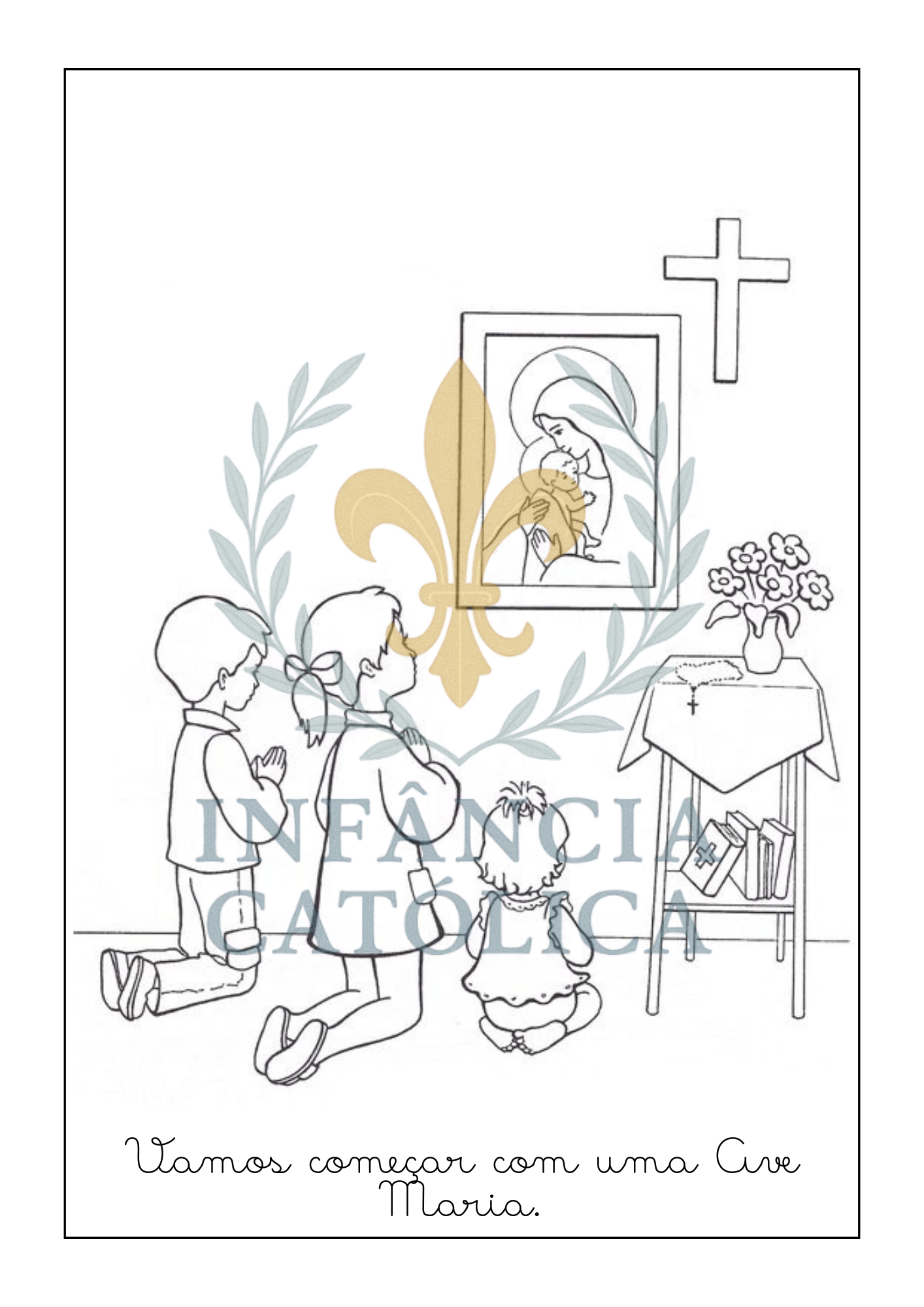Livro de Colorir - Pintar e Rezar