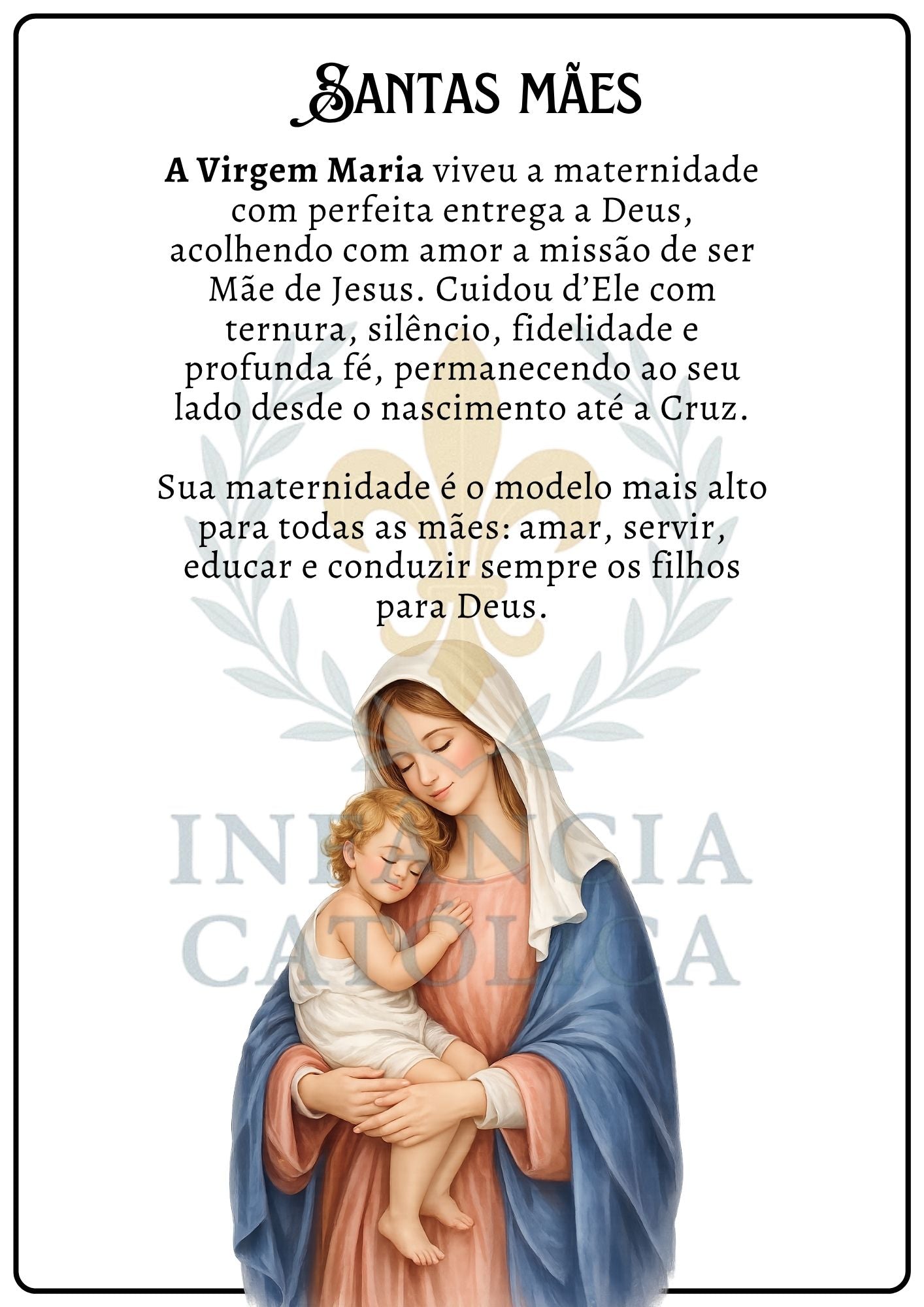 Dia das Mães - Atividades com Amor e Fé