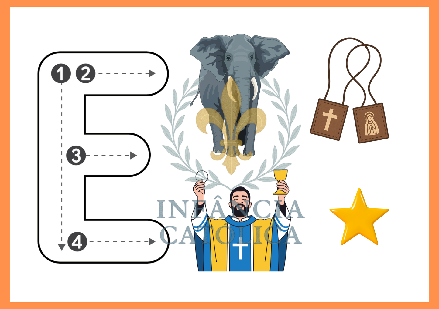 Livro de Contorno - Pequenos Traços com Fé