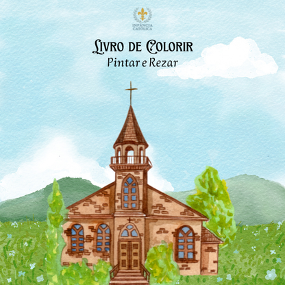 Livro de Colorir - Pintar e Rezar