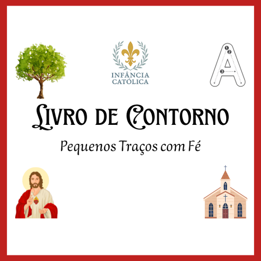 Livro de Contorno - Pequenos Traços com Fé