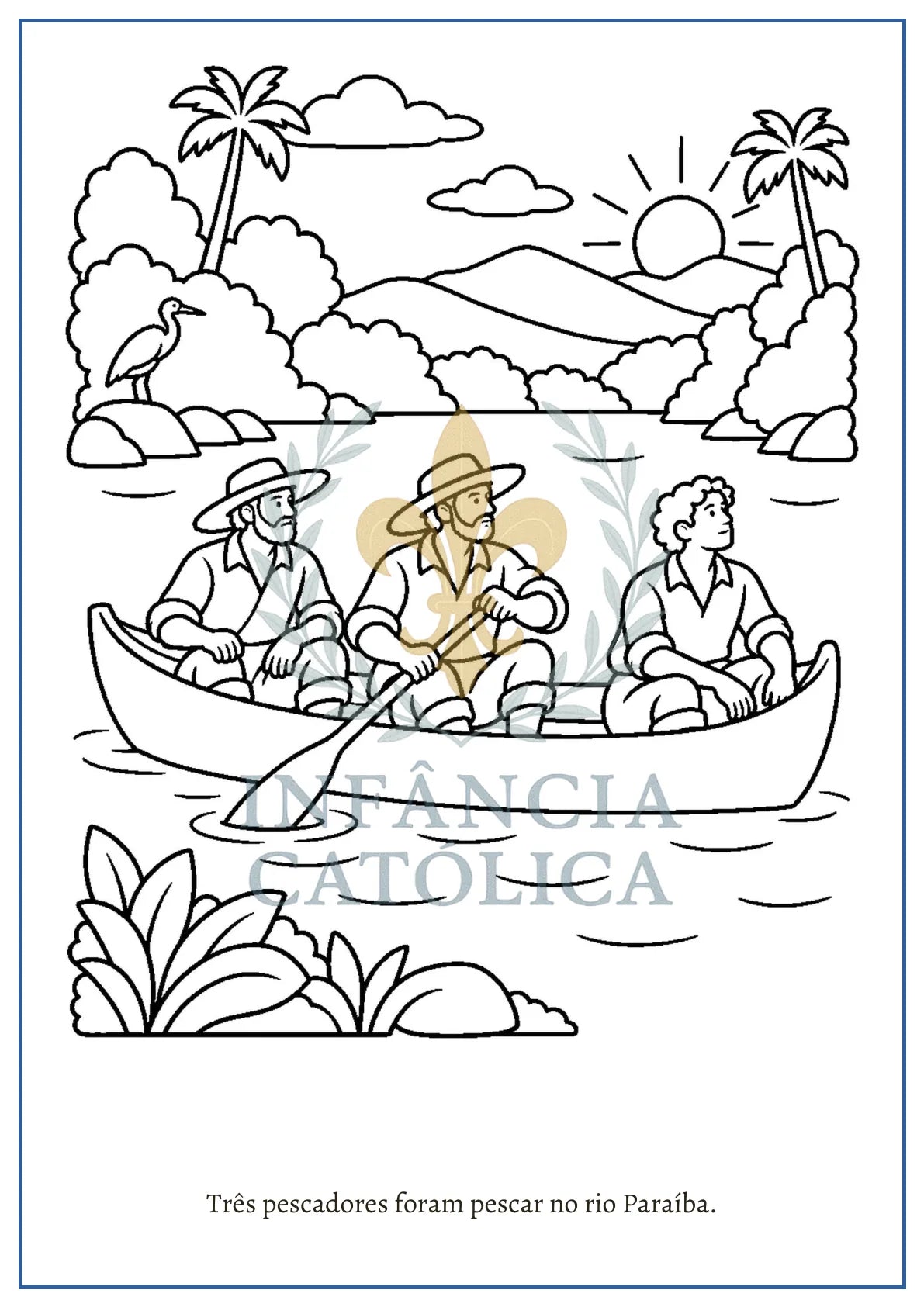 Página do livro Nossa Senhora Aparecida - Livro para Colorir, amostra 1