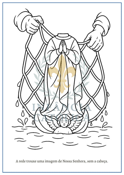 Página do livro Nossa Senhora Aparecida - Livro para Colorir, amostra 2