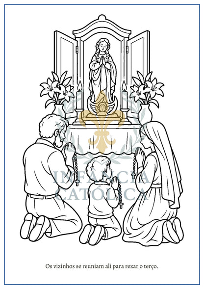 Página do livro Nossa Senhora Aparecida - Livro para Colorir, amostra 4