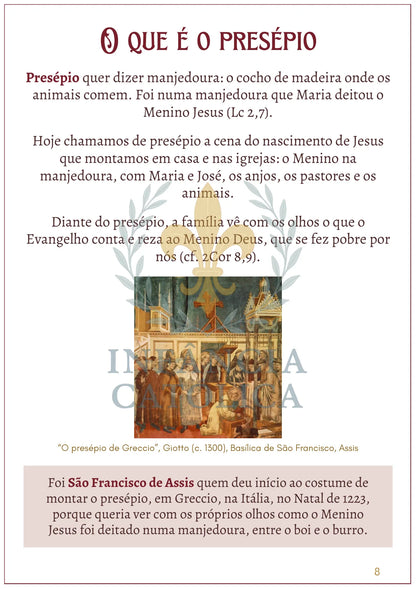 Página do livro Novena de Natal - Guia de Oração para a Família, amostra 2