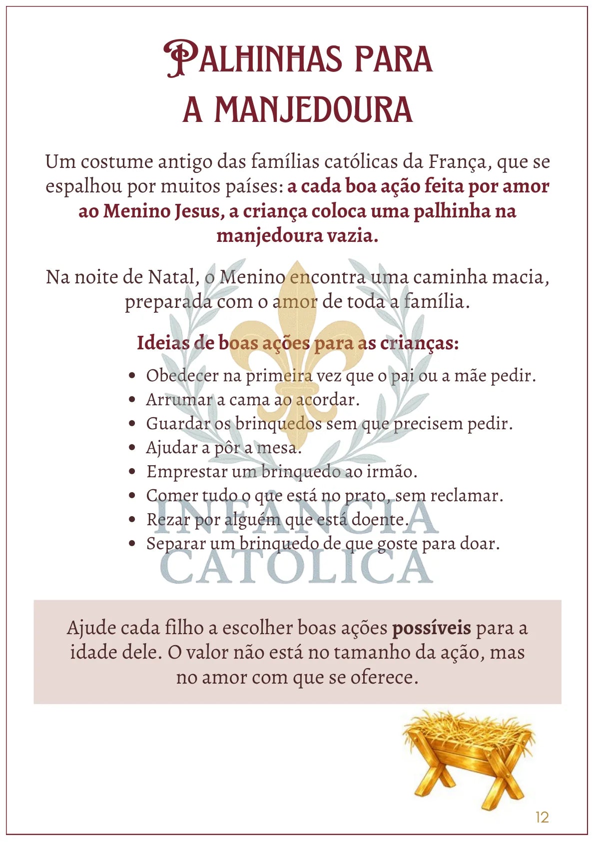 Página do livro Novena de Natal - Guia de Oração para a Família, amostra 4