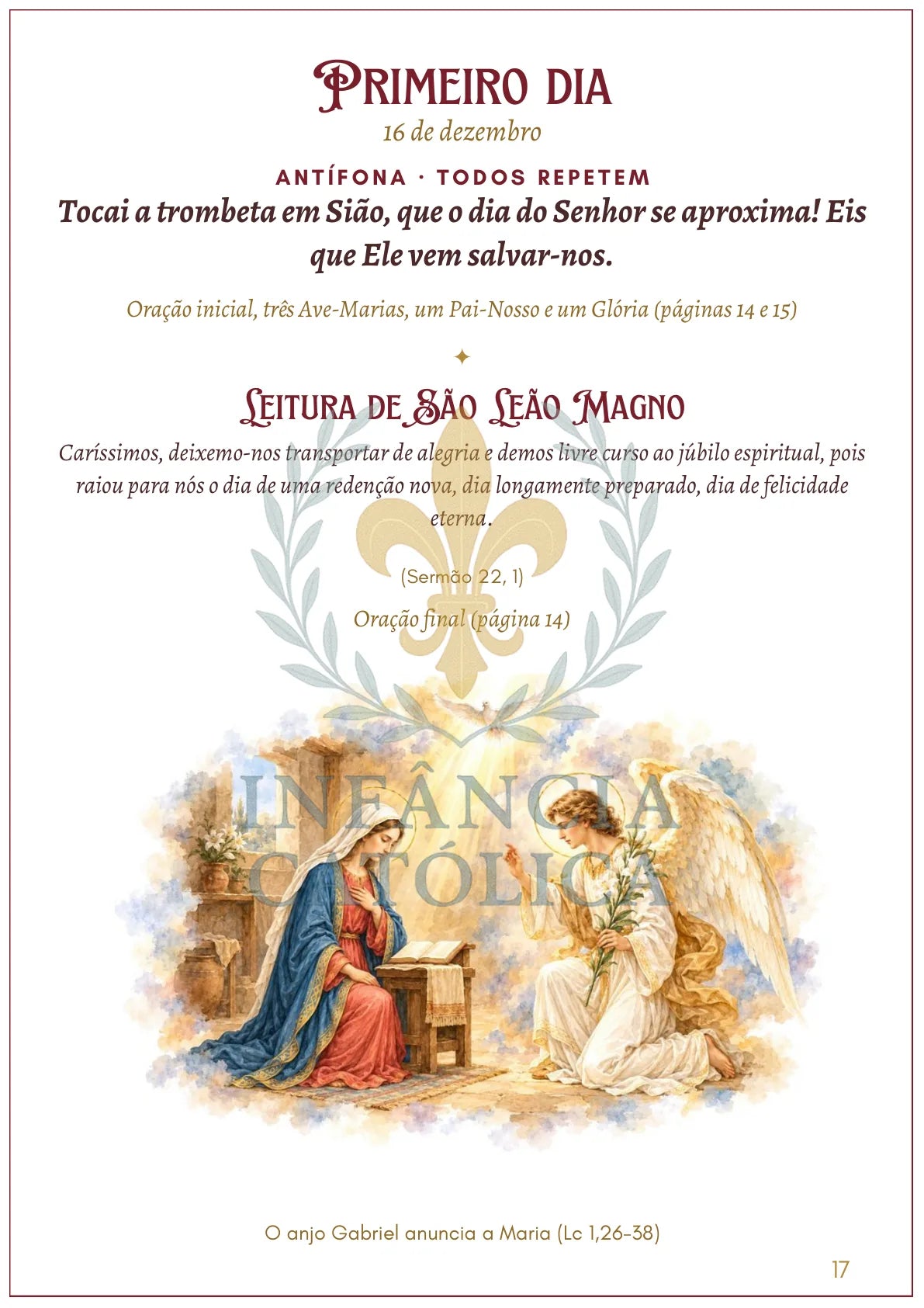 Página do livro Novena de Natal - Guia de Oração para a Família, amostra 5
