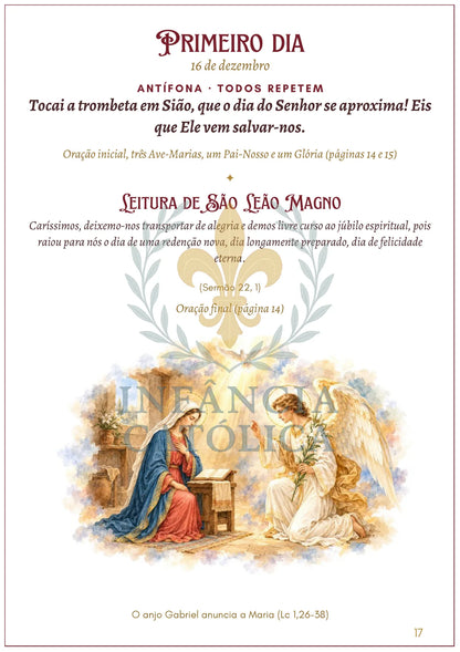 Página do livro Novena de Natal - Guia de Oração para a Família, amostra 5