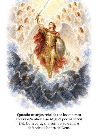 Página do livro Os Três Arcanjos, amostra 2