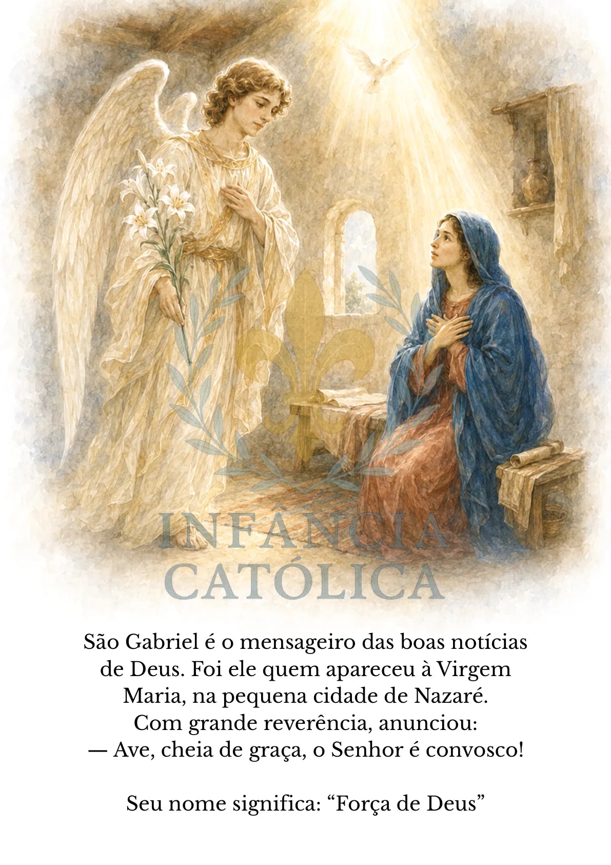 Página do livro Os Três Arcanjos, amostra 3