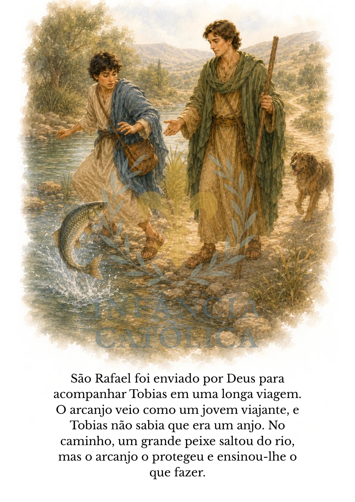 Página do livro Os Três Arcanjos, amostra 4