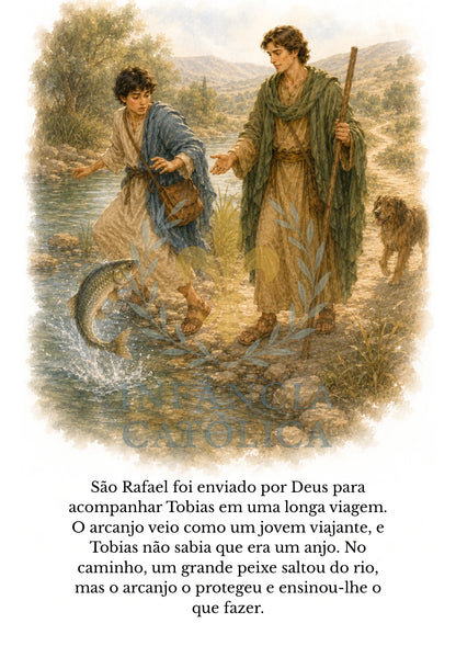 Página do livro Os Três Arcanjos, amostra 4