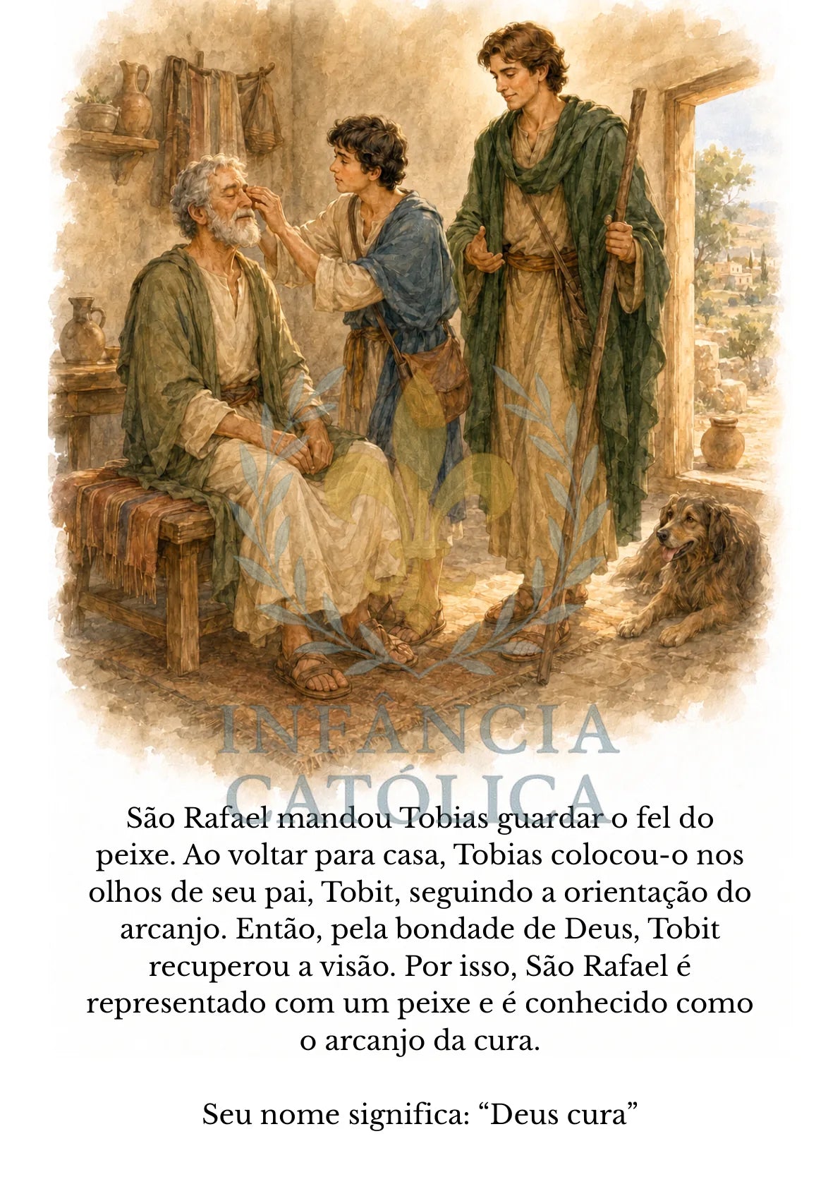 Página do livro Os Três Arcanjos, amostra 5