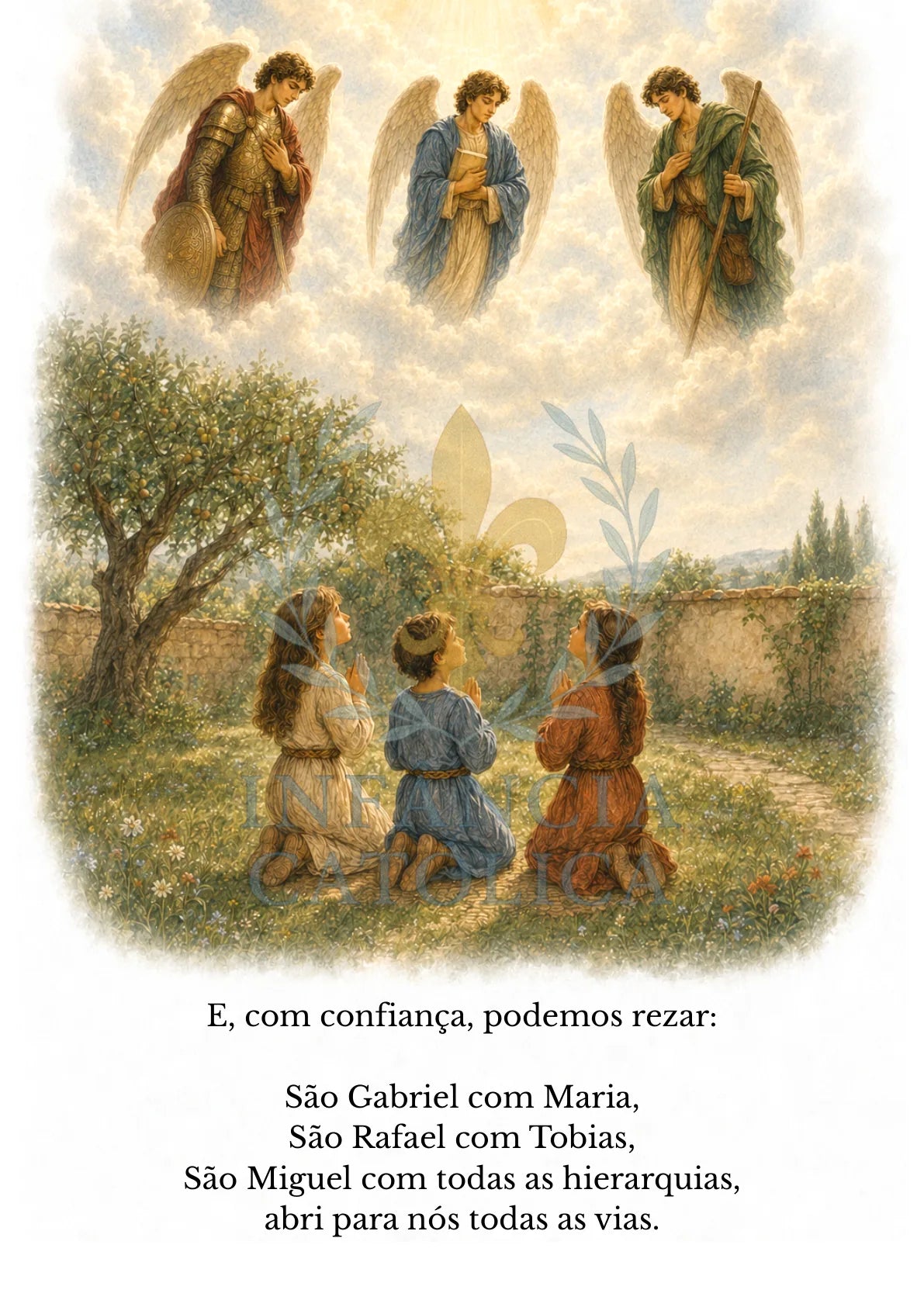 Página do livro Os Três Arcanjos, amostra 6